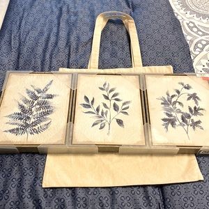 NIB blue foliage art from Kirkland’s